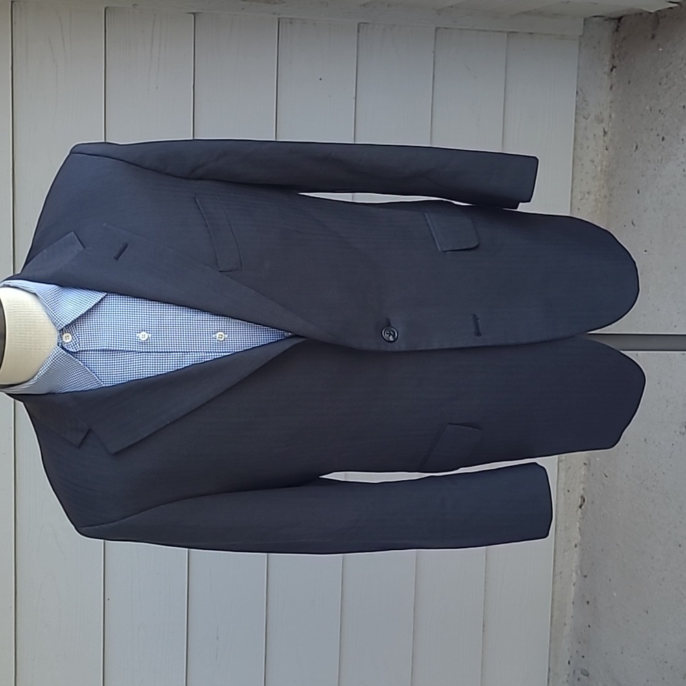 BROOKS BROTHERS Madison Dark Grey Saxxon Cloth Wool Sz 42 R Sport Coat Blazer